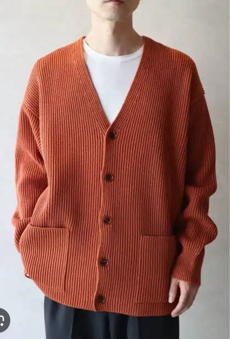 トップス AURALEE SUPER FINE WOOL RIB KNIT BIG