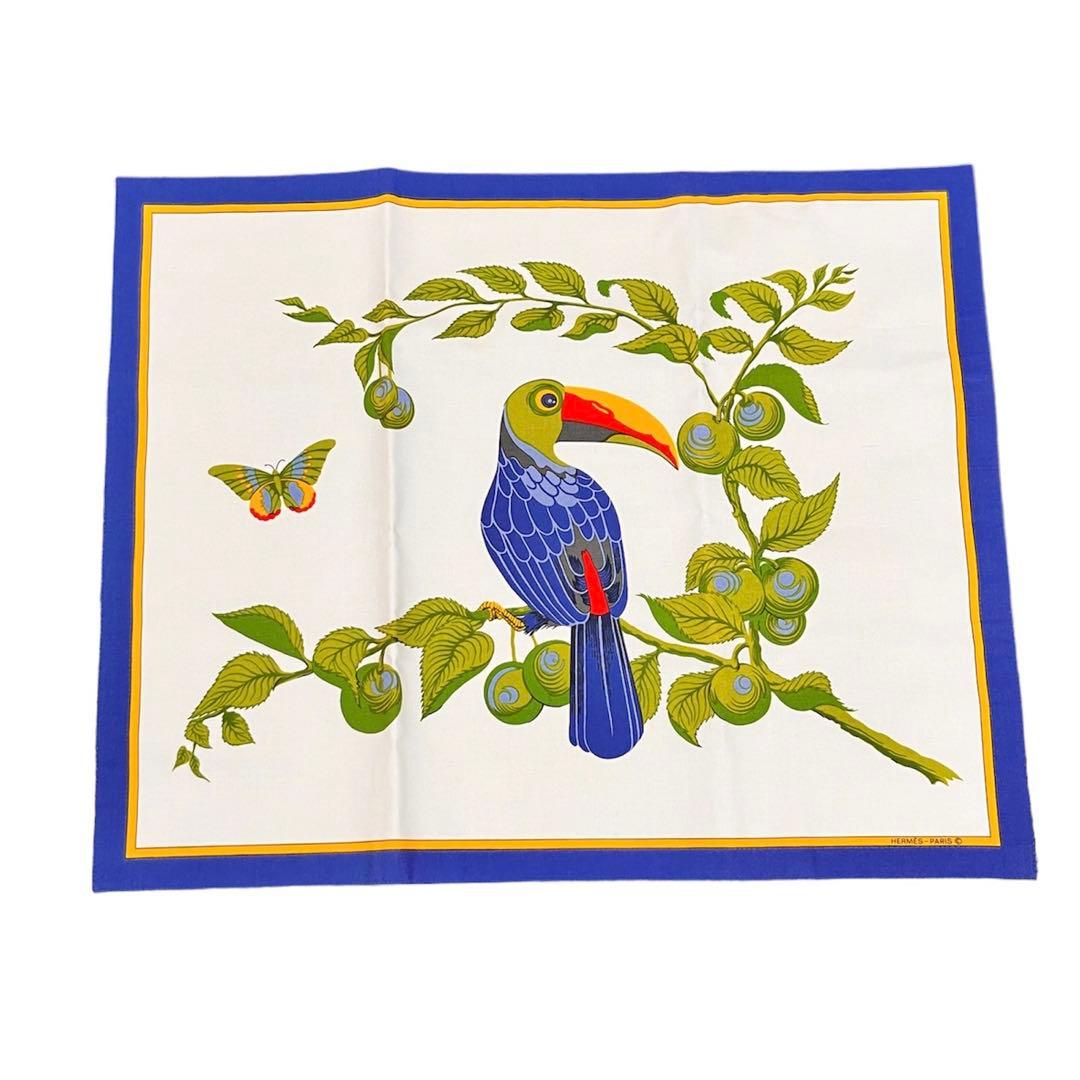 HERMES エルメス　レア　ランチョンマット　トゥカン　2枚セット　鳥　オウム