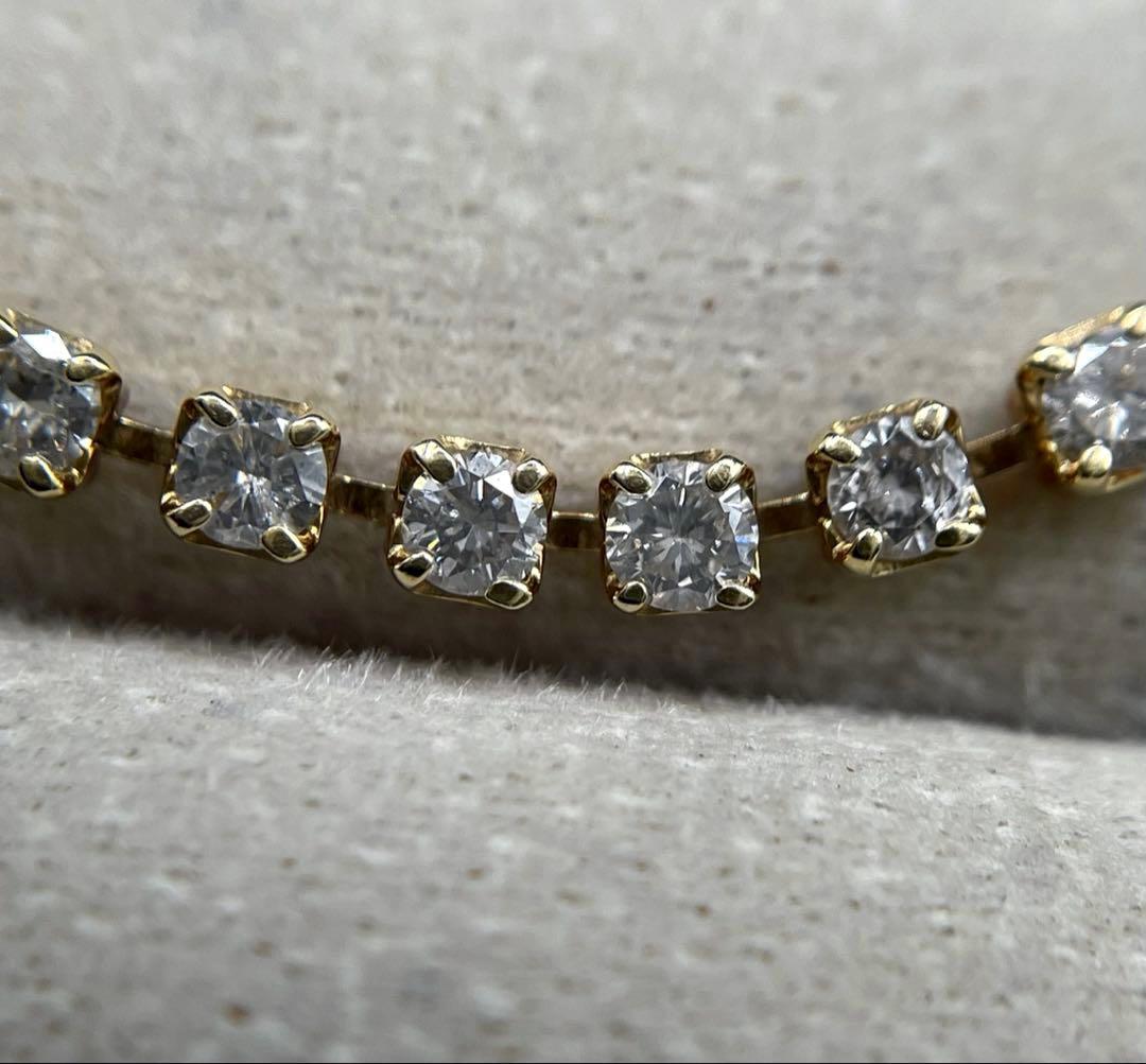 専用JA34★最高級 ダイヤモンド2ct K18 ブレスレット 鑑付