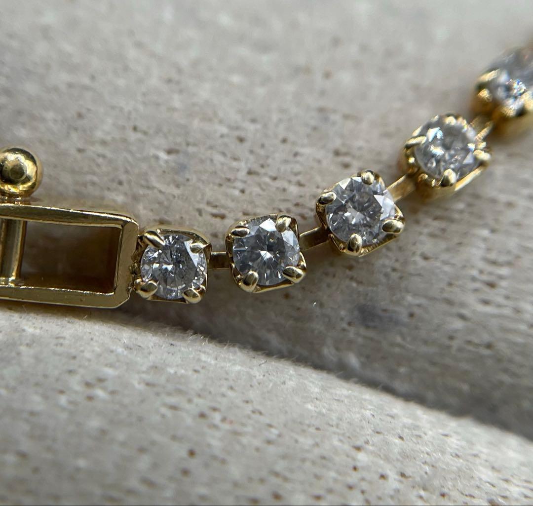 専用JA34★最高級 ダイヤモンド2ct K18 ブレスレット 鑑付