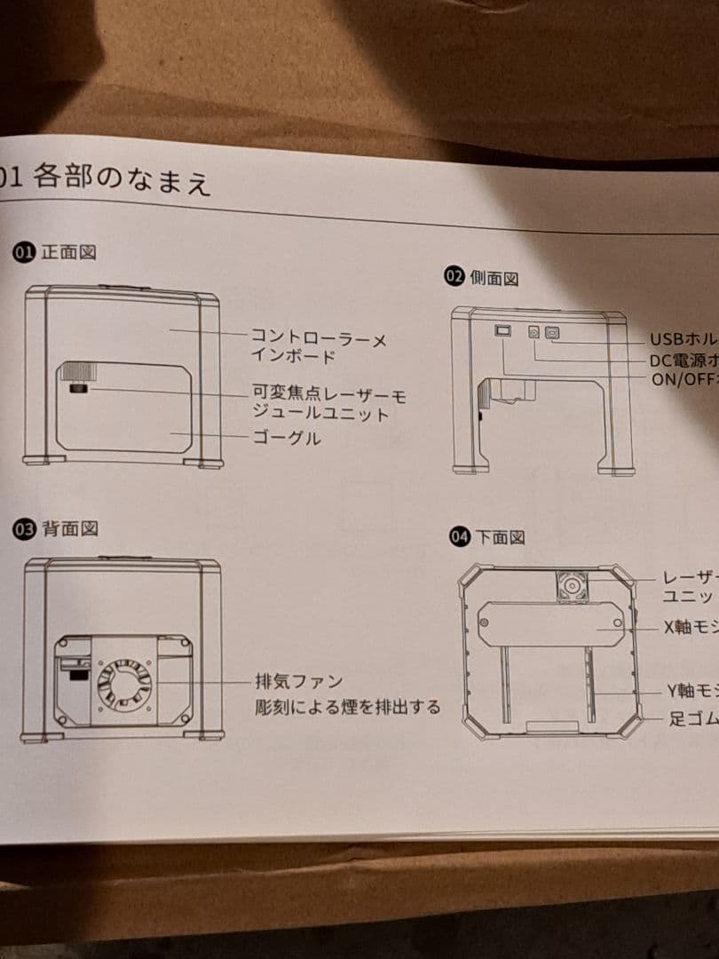 し*う様 家庭用レーザー彫刻機　【美品】WAINLUX 青色レーザー印刷機 本体