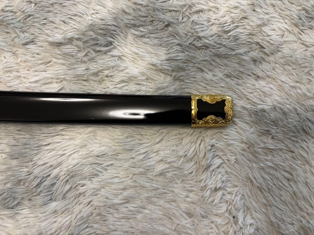 吉祥登竜門陣太刀 【美品】観賞用 模造刀 日本刀 鯉 スタンドセット 掛け台付き