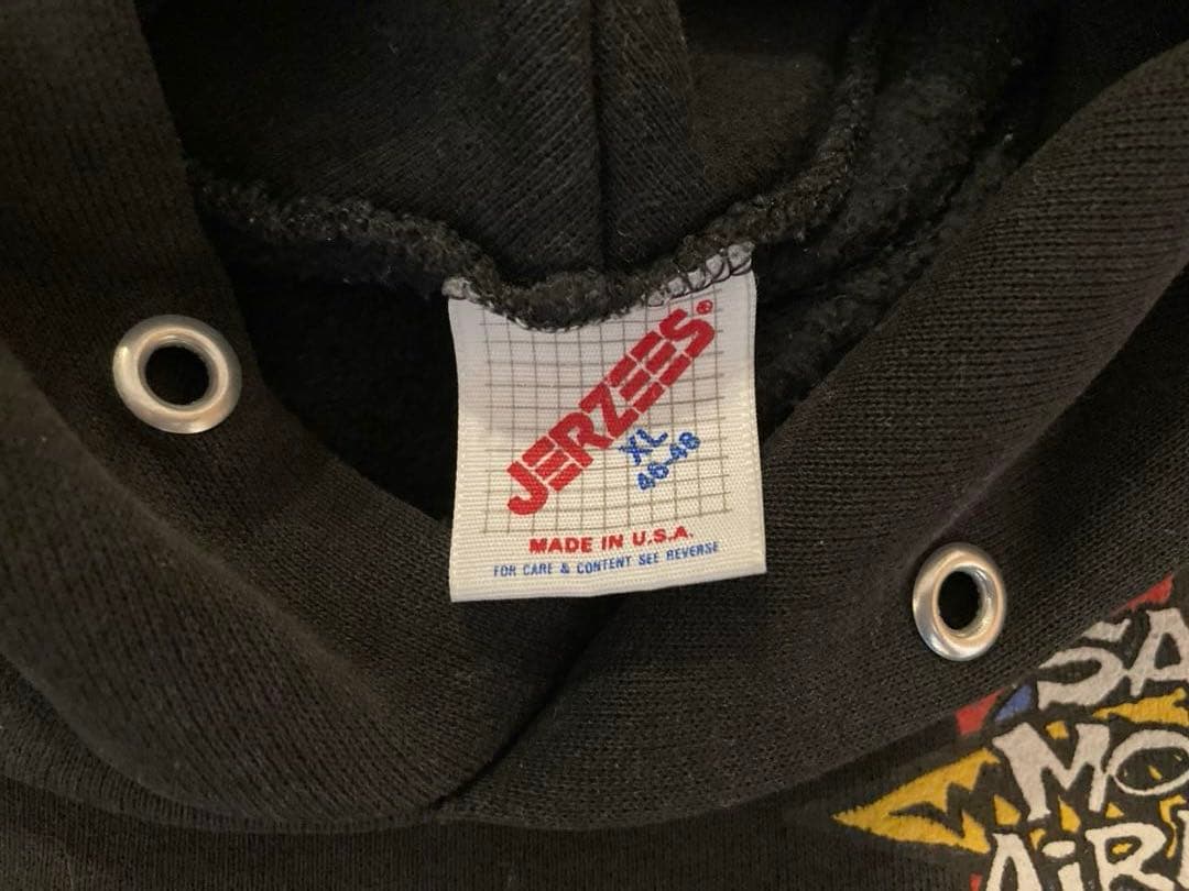 SANTA MONICA AIRLINES XL ブラック　パーカー　90′s