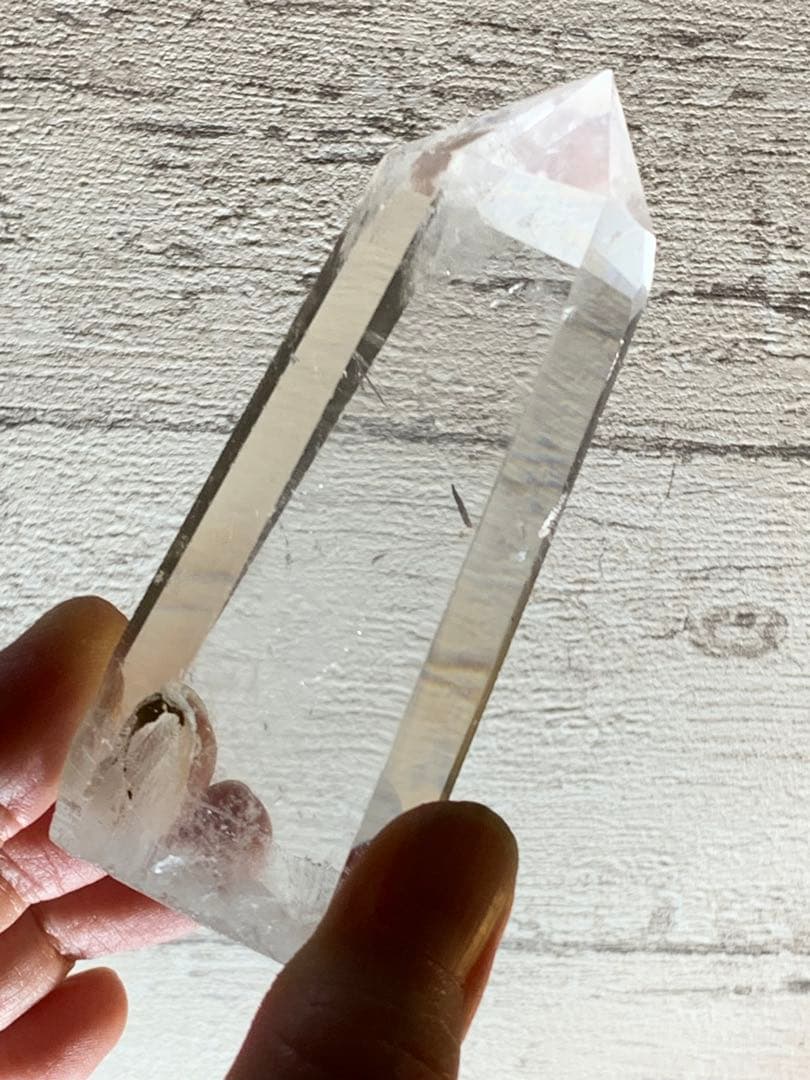 ブルー エンジェルラダー クォーツ ＆ ファントム 共存 ポイント 六角柱 ❣