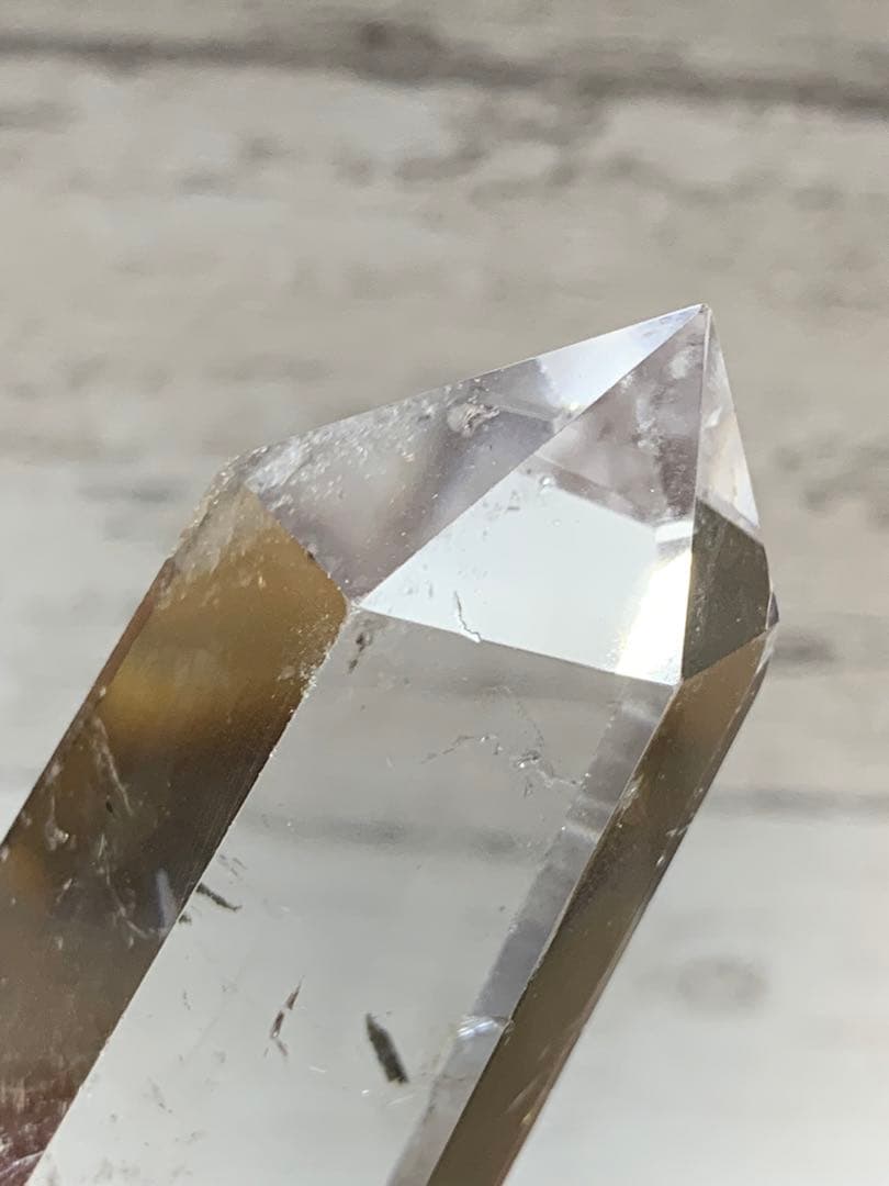 ブルー エンジェルラダー クォーツ ＆ ファントム 共存 ポイント 六角柱 ❣