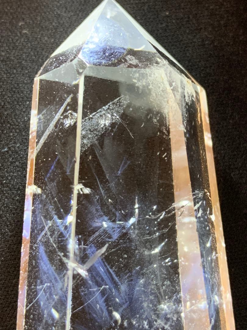 ブルー エンジェルラダー クォーツ ＆ ファントム 共存 ポイント 六角柱 ❣