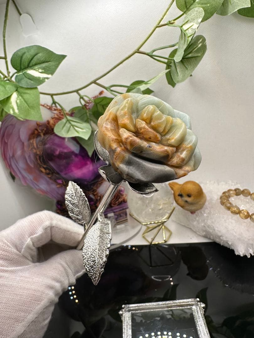 アマゾナイト薔薇No.508