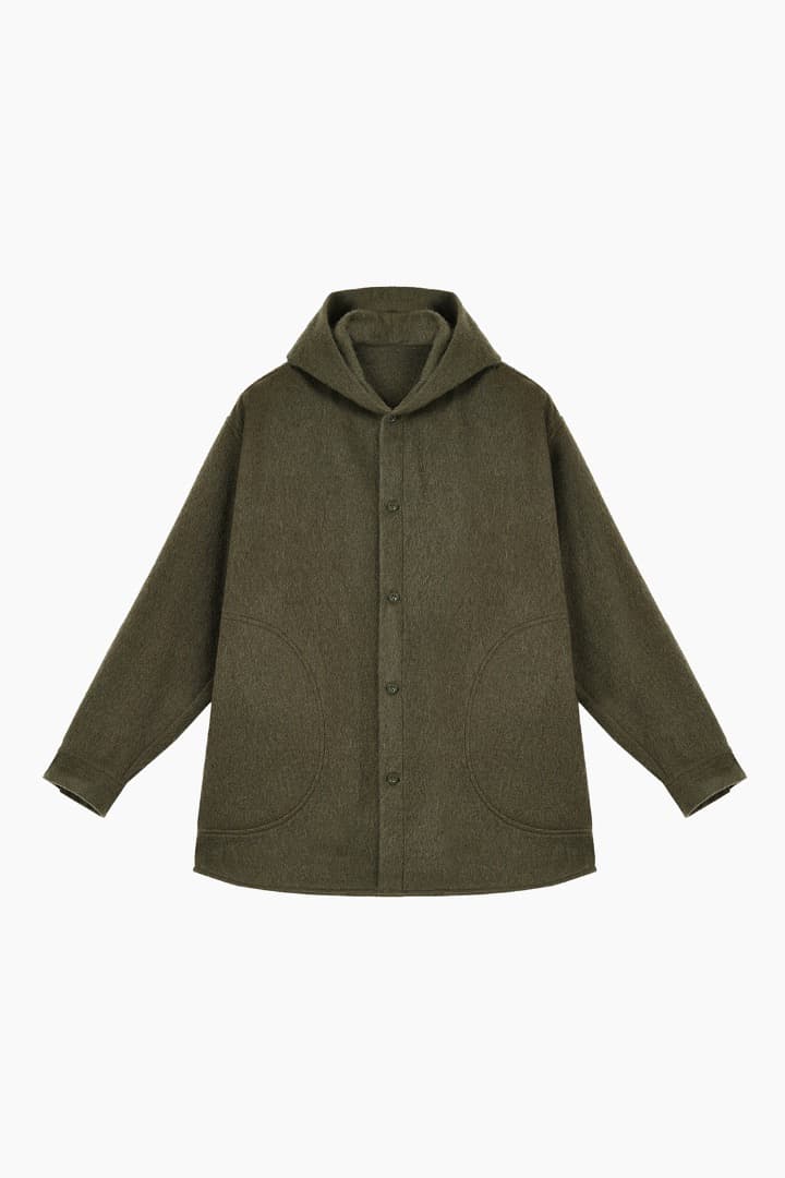 トップス LAD MUISICIAN MOHAIR SHAGGY HOODED 44