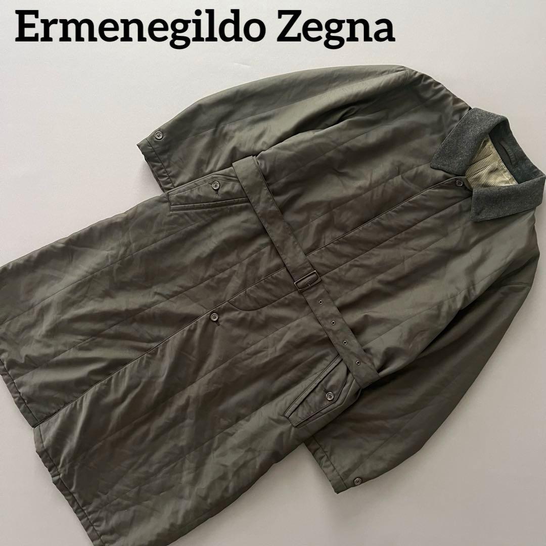 Ermenegildo Zegna ゼニア　ステンカラーコート　メンズ　ナイロン