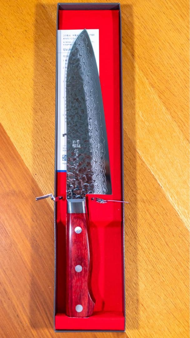 ダマスカス鋼 包丁 関 安田刃物 さくさく新品