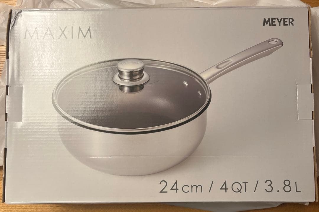 MEYER　マイヤー　マキシム SS 蓋付ディープパン 24CM　フライパン