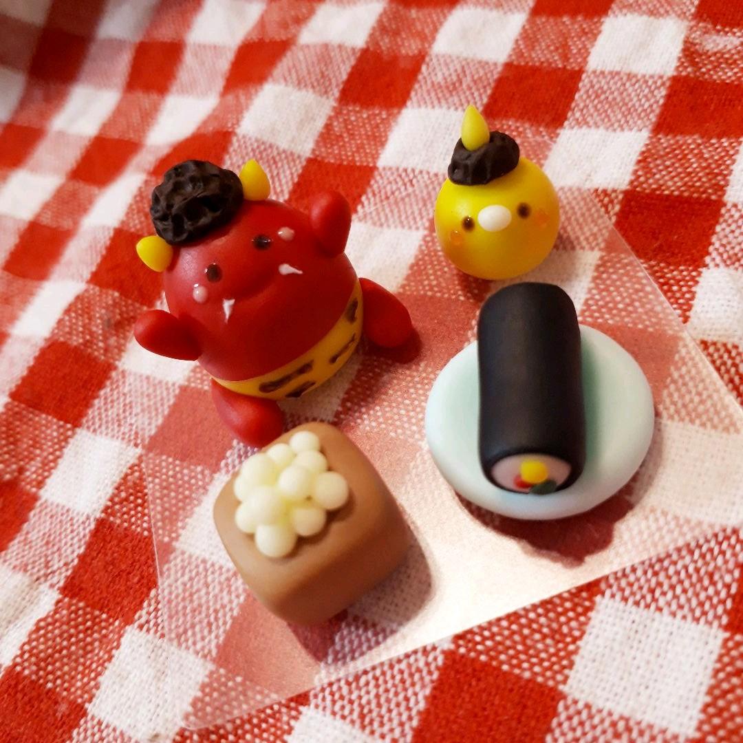 節分☆豆まき☆赤鬼さん&鬼ひよこ