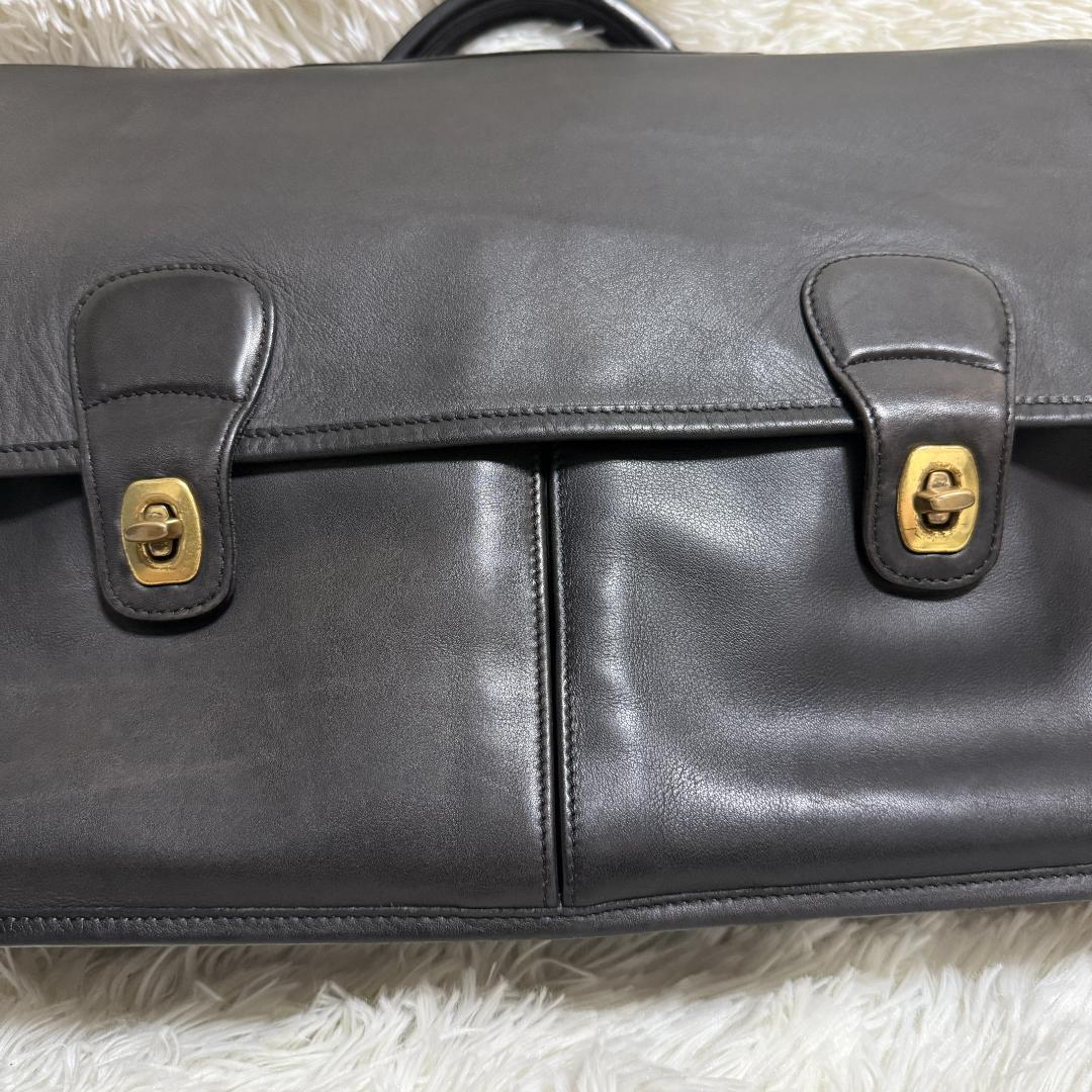 COACH オールドコーチ ショルダーバッグ ターンロック A4 2WAY 黒