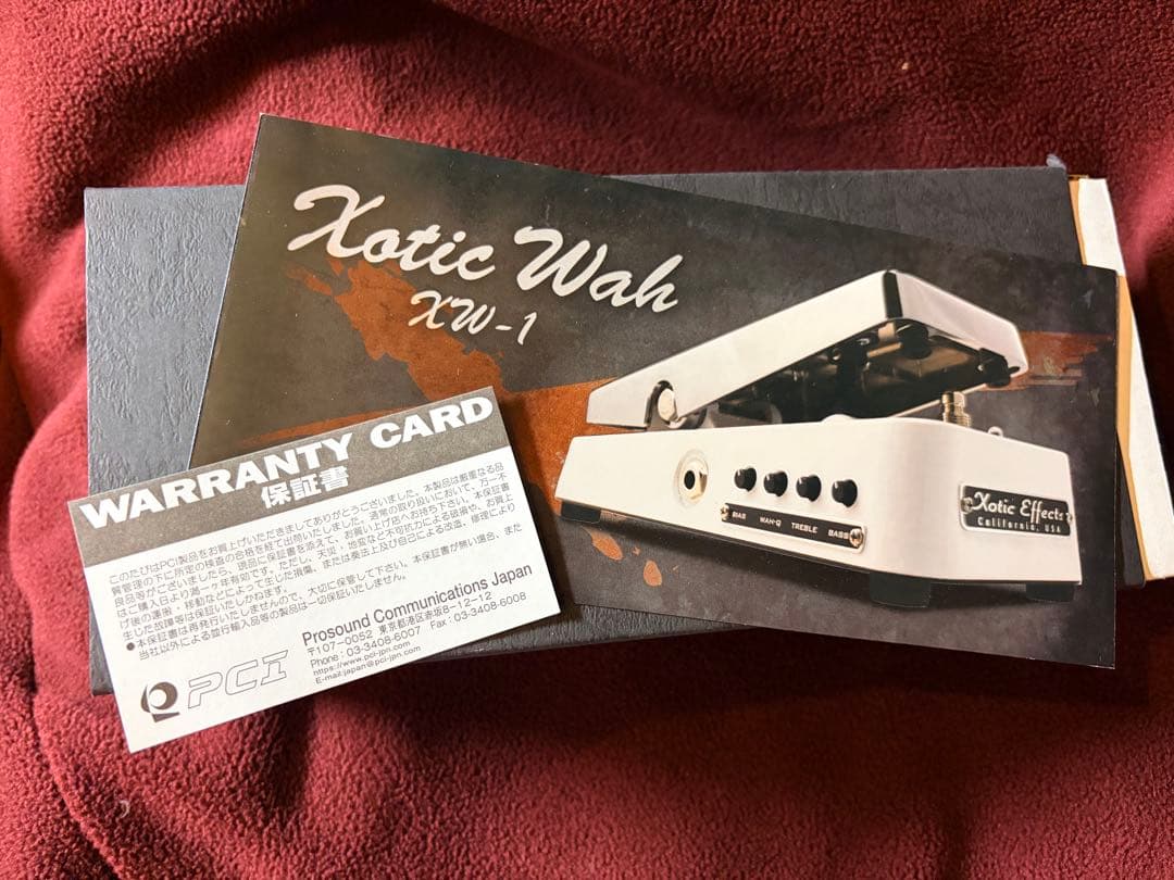 Xotic Effects wah XW-1 美品