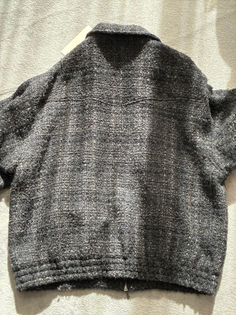 LIDNM ALPACA SILK TWEED ZIP サイズM