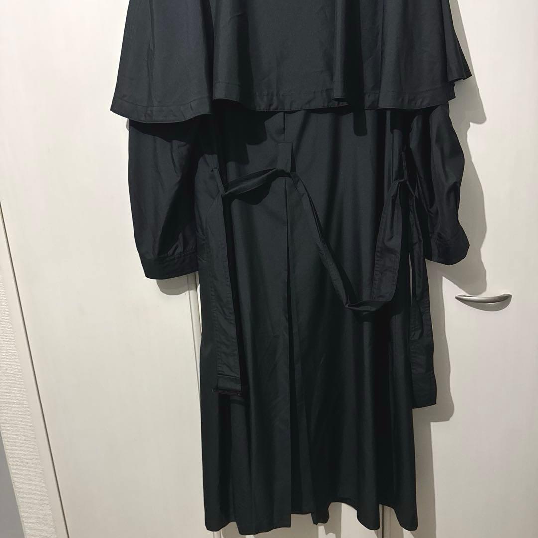 Dior 黒 シルク100% トレンチコート