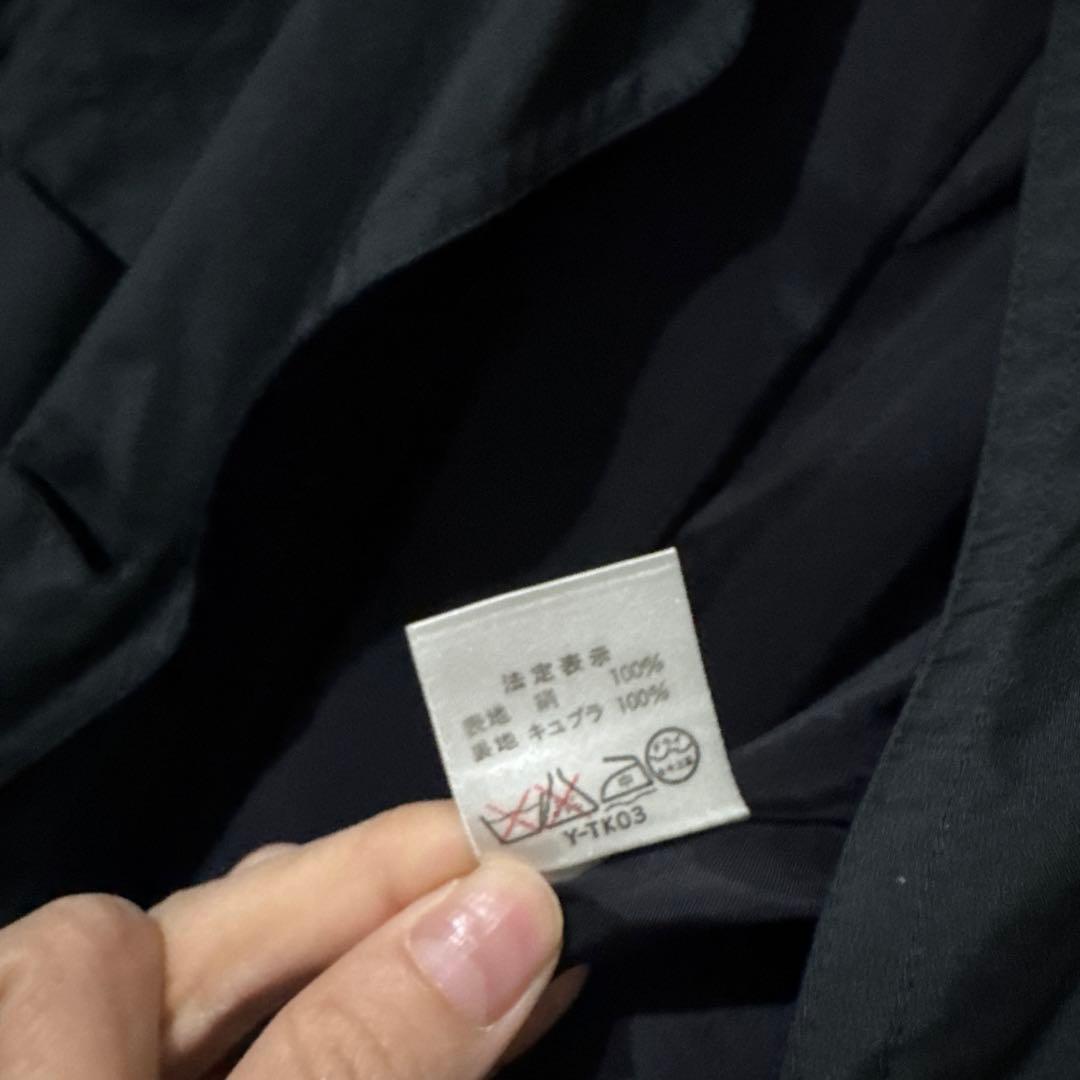 Dior 黒 シルク100% トレンチコート
