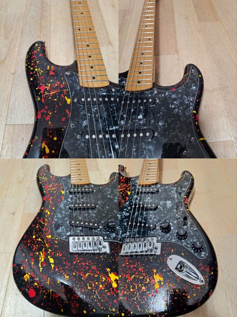 エレキギター　ストラト　オリジナルカスタム　セッティング完了　即利用ok