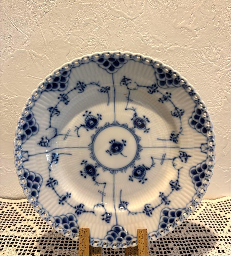 Seo　ロイヤルコペンハーゲン　ブルーフルーテッド フルレース 3枚セット