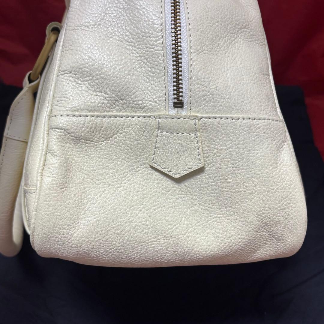 Burberry☆ホワイトレザーボストンバッグ 未使用