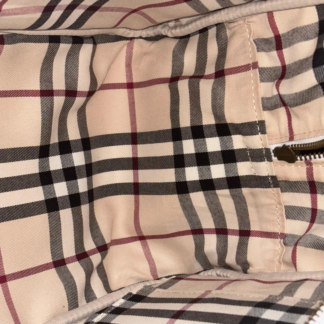 Burberry☆ホワイトレザーボストンバッグ 未使用