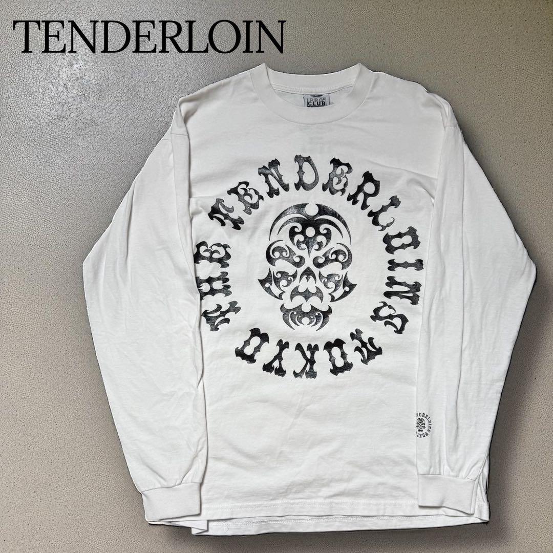 TENDERLOIN ボルネオスカル　ロンT ホワイト　白