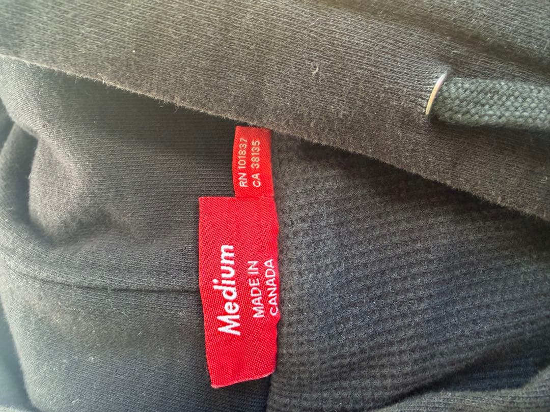 supreme アーチロゴ ジップパーカー