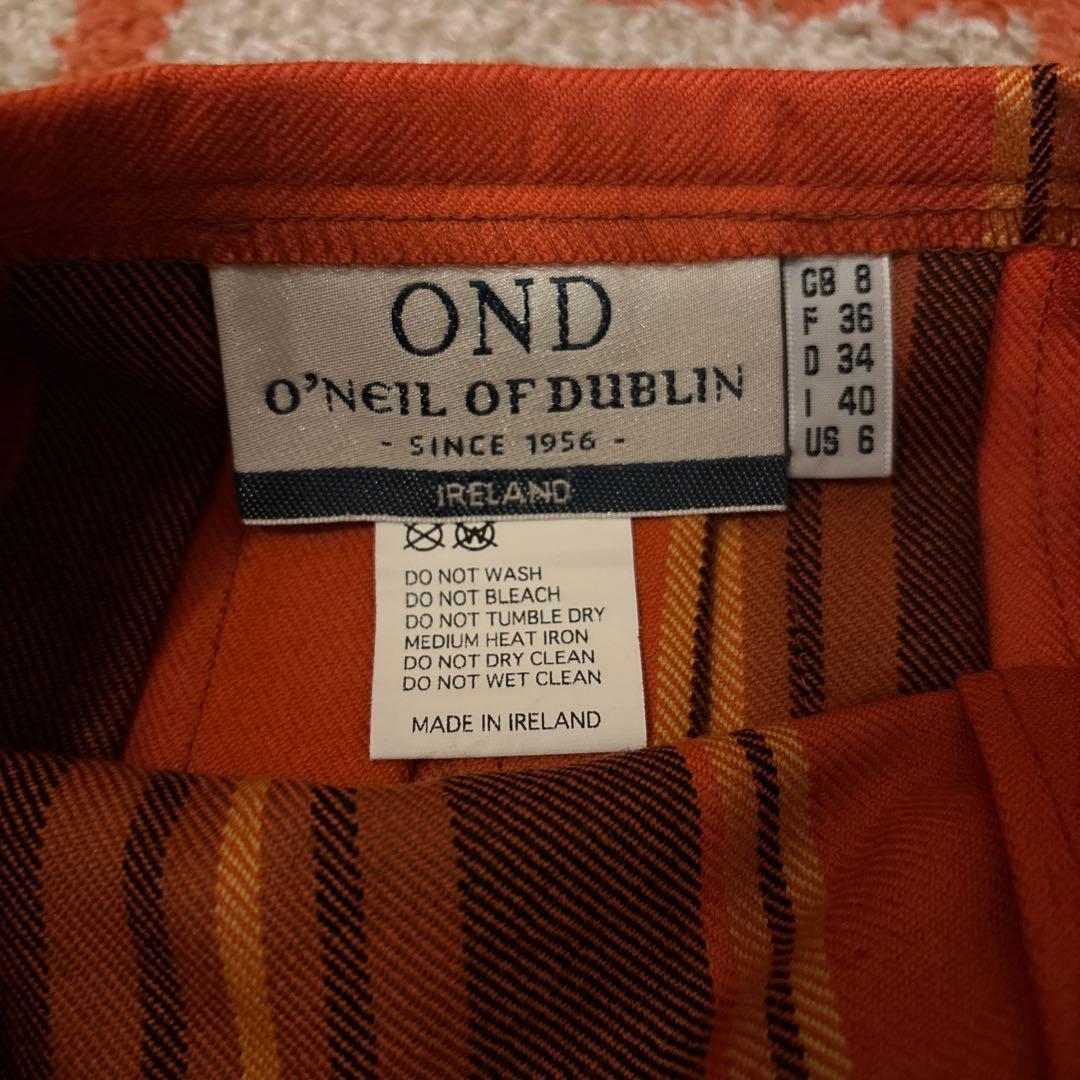 O'NEIL of DUBLIN(オニールオブダブリン)ラップスカート オレンジ