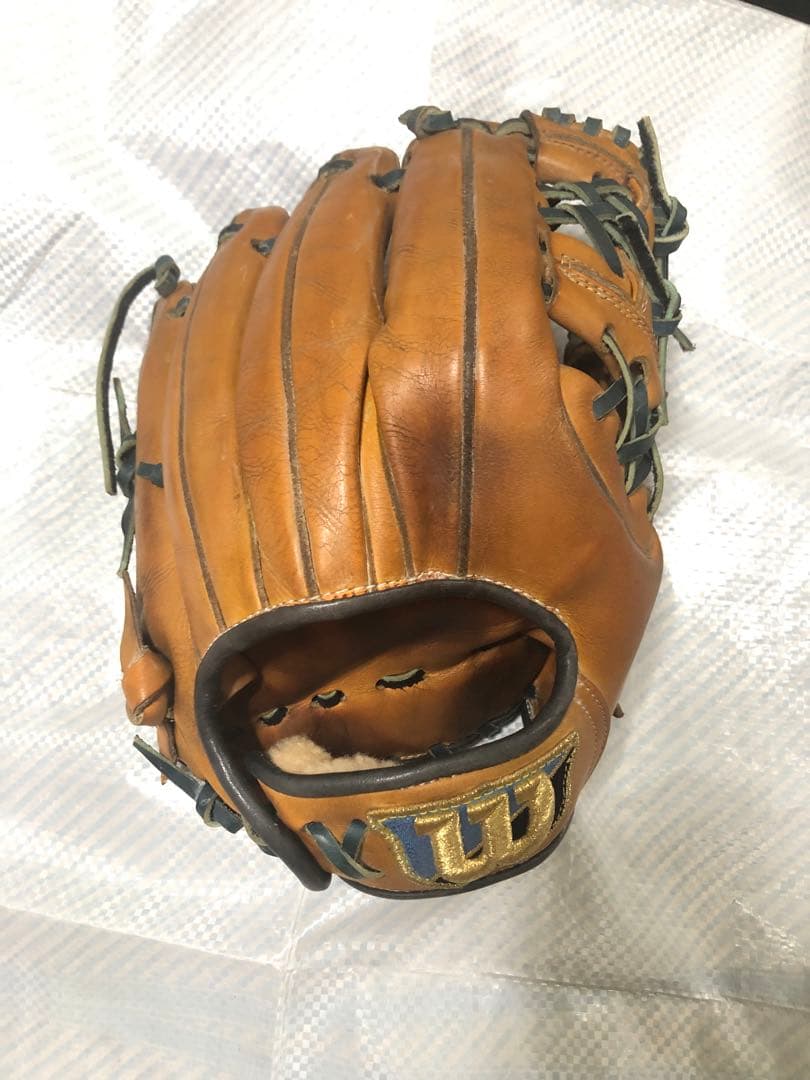 軟式　ウィルソン　グローブ グラブ　ブラウン　茶　コルク　タン　ダージリン　内野