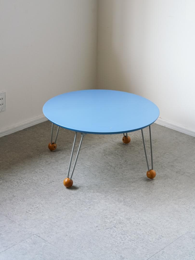 vintage 折りたたみ ラウンドテーブル ポストモダン レトロポップ