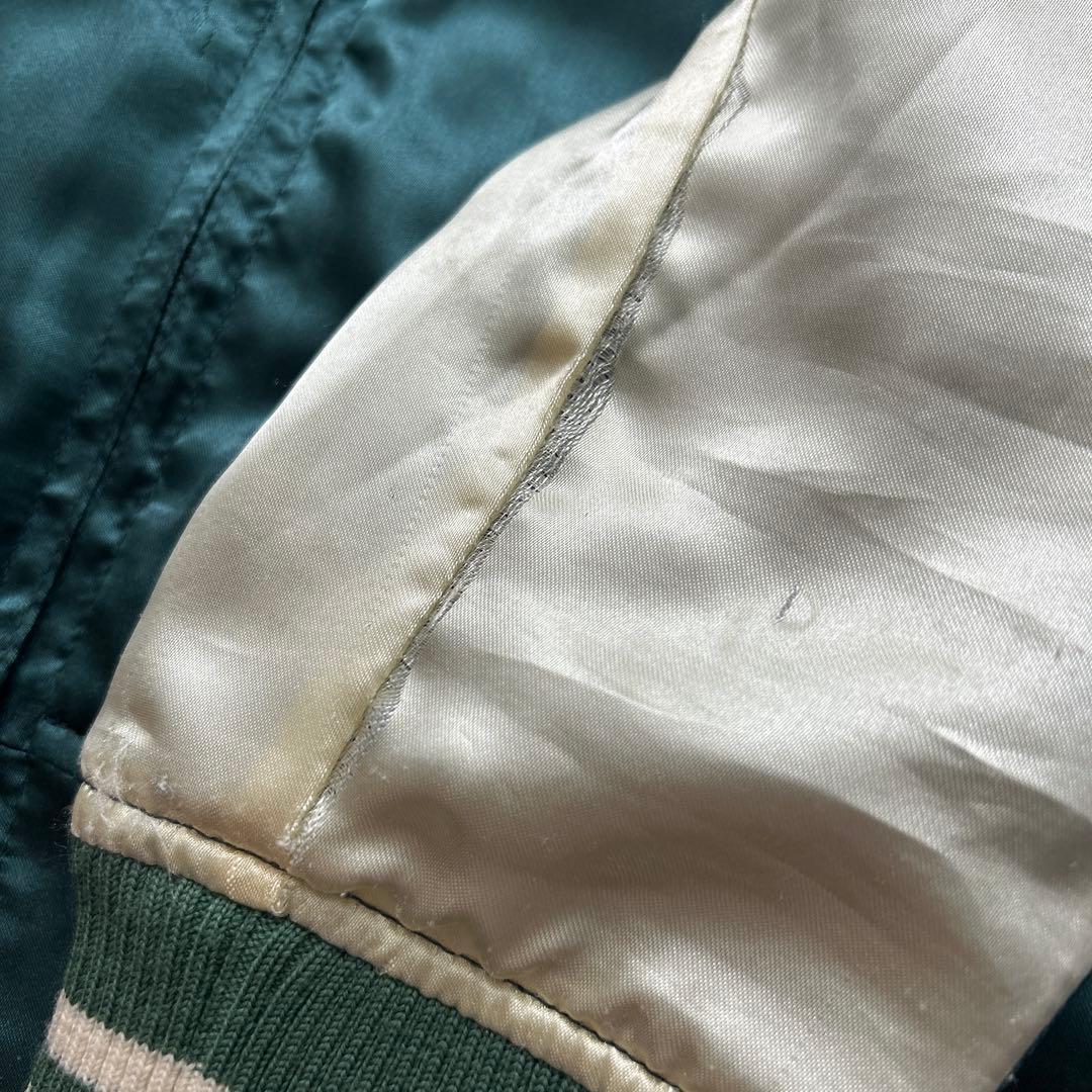 ロンハーマンヴィンテージ スカジャン XS グリーン アロハガール サーフ