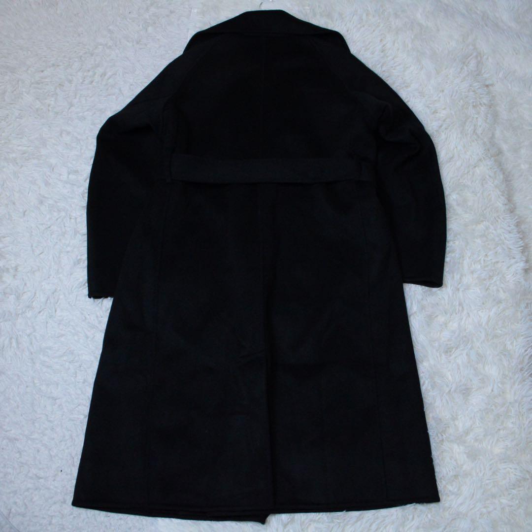 UNIQLO +J カシミヤブレンドラップロングコート ブラック ジルサンダー