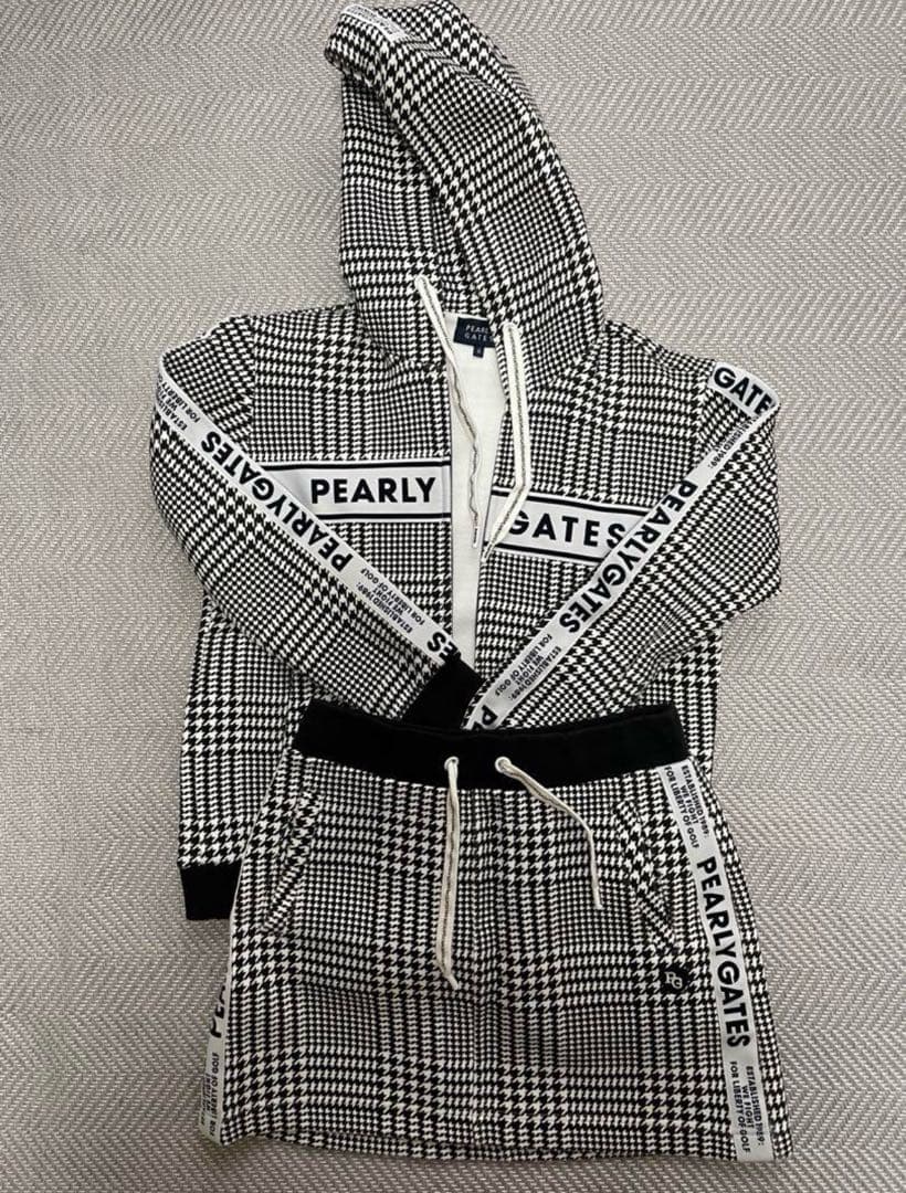 PEARLY GATES チェック柄 フーディ スカートセット サイズ0