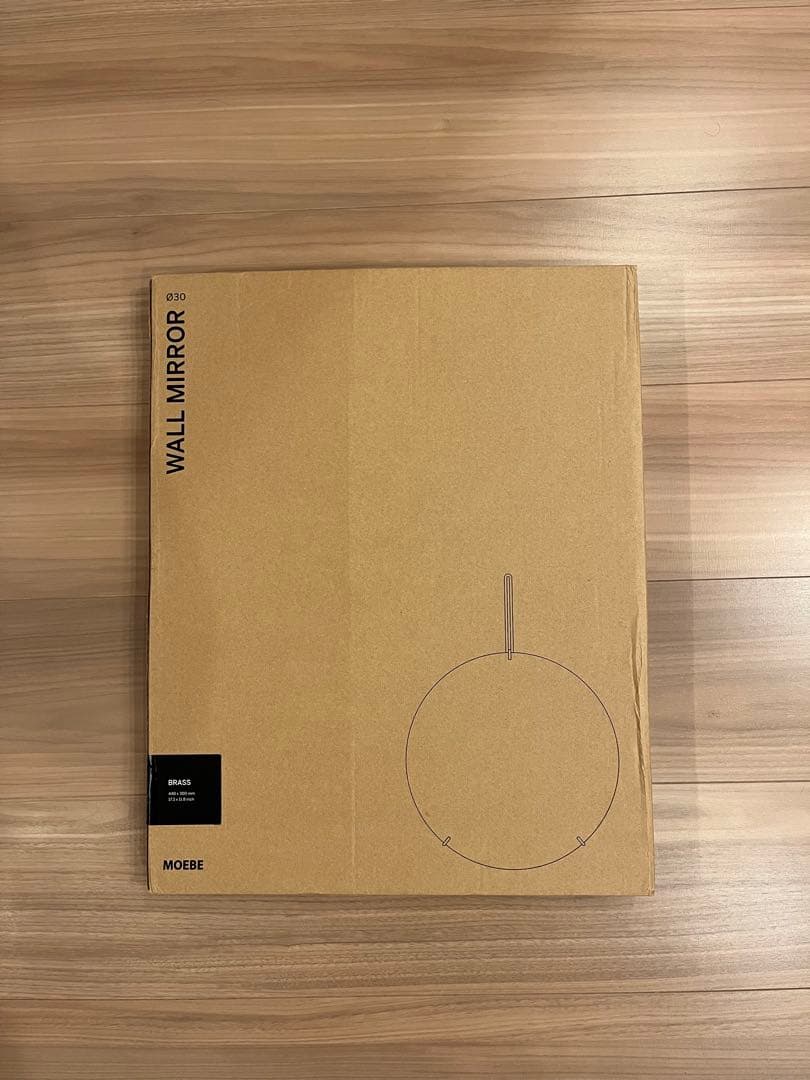 MOEBE ムーベ　ウォールミラー φ30cm ブラス