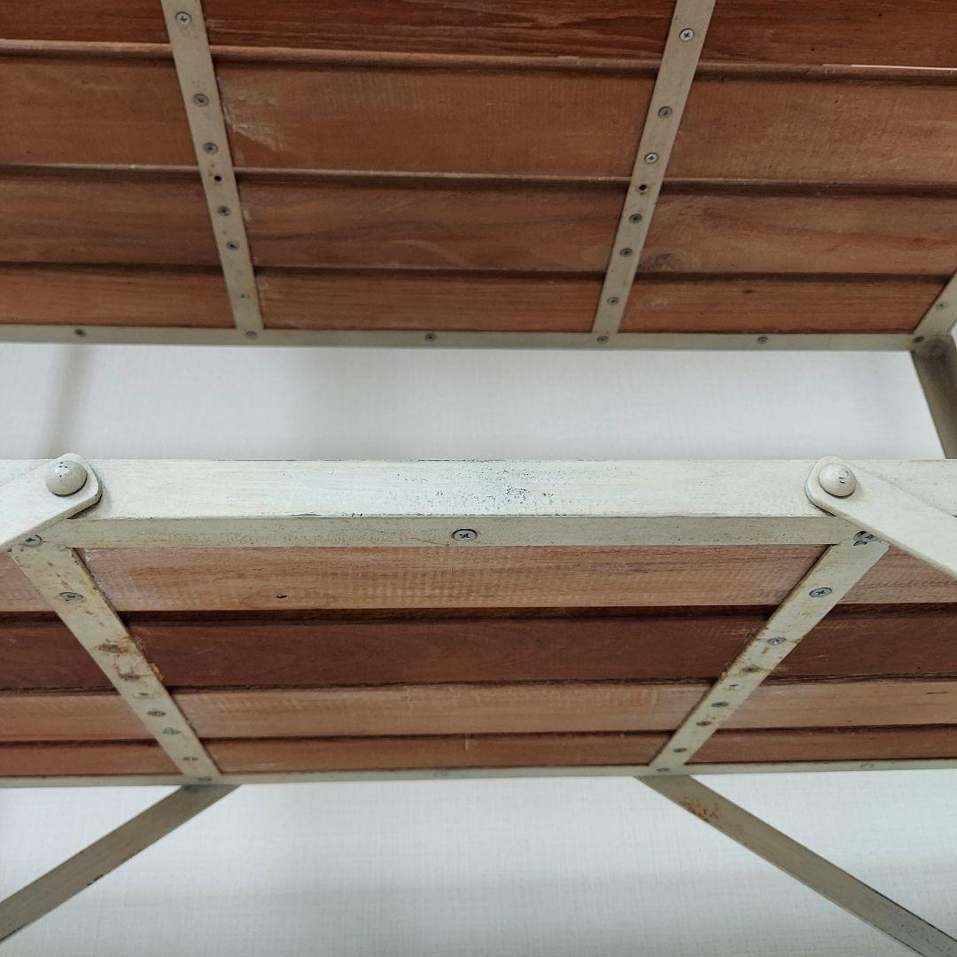 オールドメゾン キャスター付 アイアン オープンシェルフ お手入れワックス付