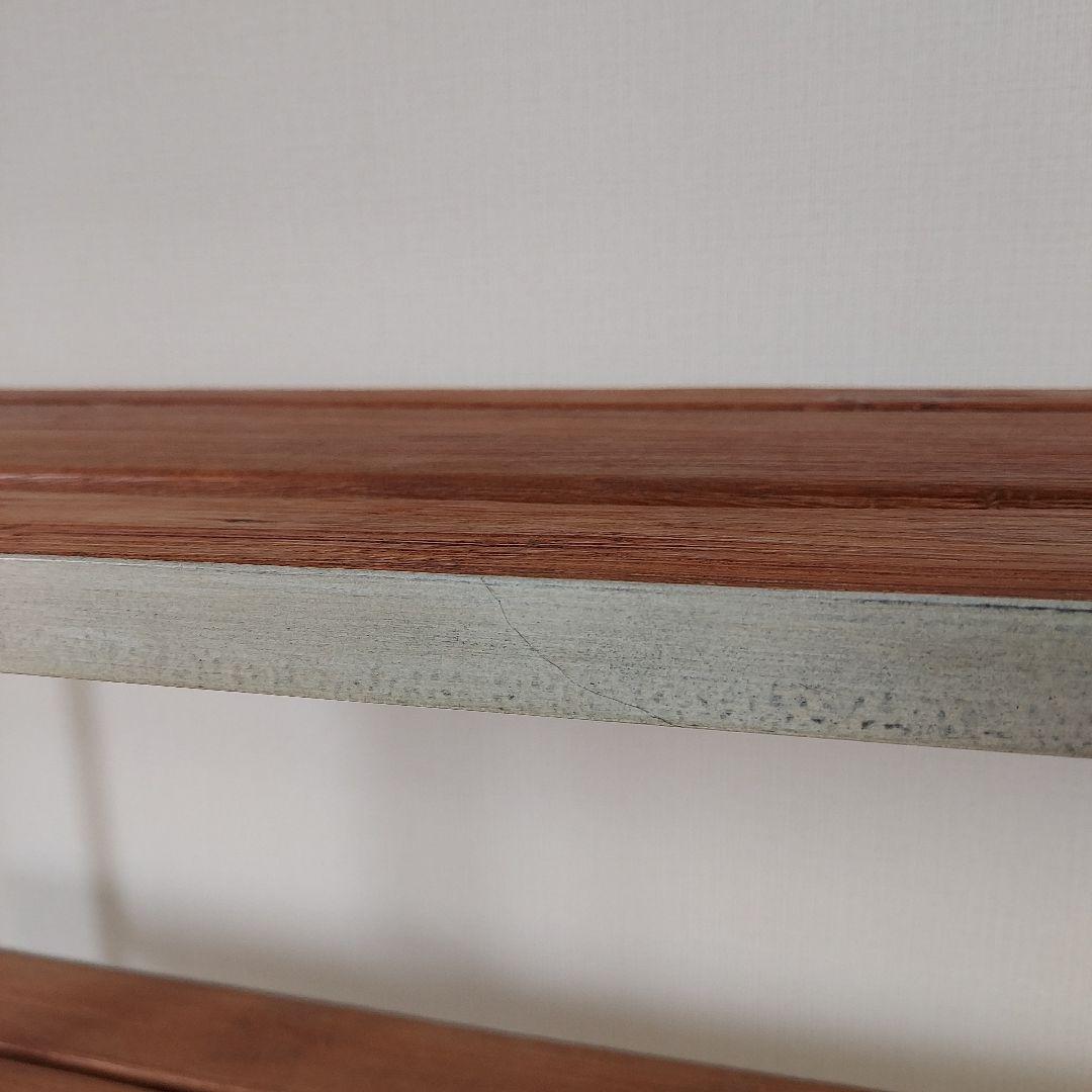 オールドメゾン キャスター付 アイアン オープンシェルフ お手入れワックス付