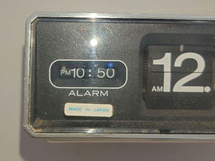 稼働品 SEIKO セイコー パタパタ時計　QN401T 置時計 昭和レト