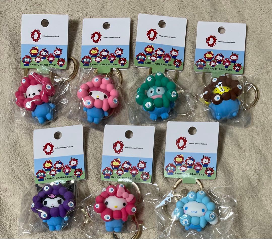 ミャクミャク　サンリオ　パステルカラー　キーホルダー ７個コンプリートセット