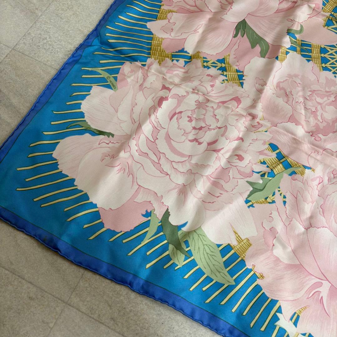 HERMES エルメス カレ90 Les Pivoines 芍薬 スカーフ