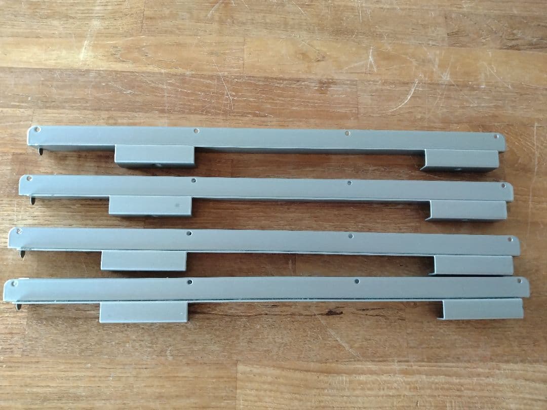 【訳あり】MUJI無印良品 ステンレスユニットシェルフ用ワイヤーバスケット2個