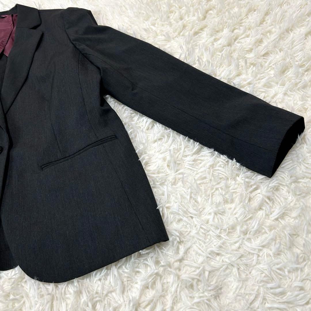 大きいサイズ ユキトリイ パンツスーツ レディース XL～XXL ネイビー