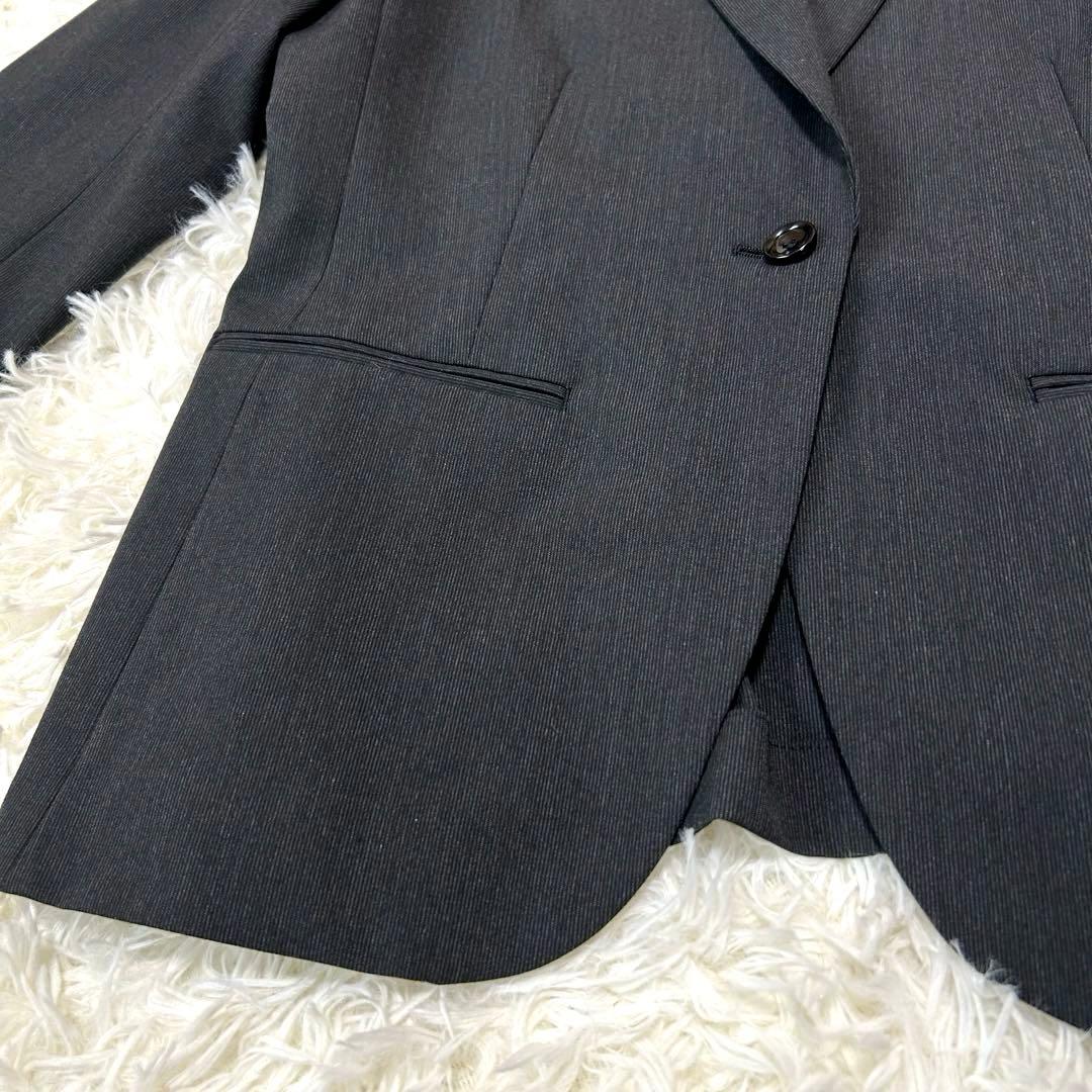 大きいサイズ ユキトリイ パンツスーツ レディース XL～XXL ネイビー