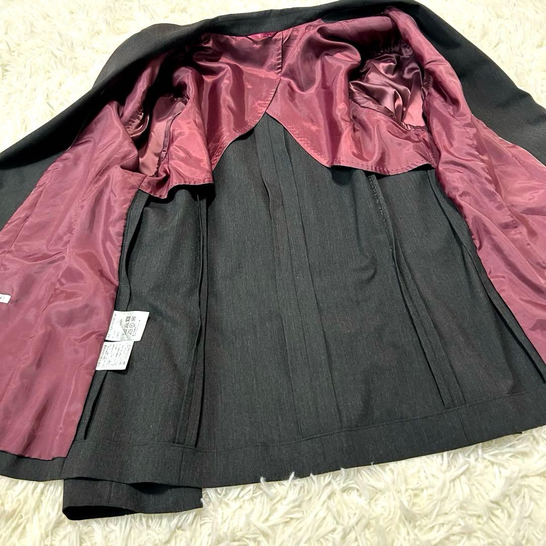大きいサイズ ユキトリイ パンツスーツ レディース XL～XXL ネイビー
