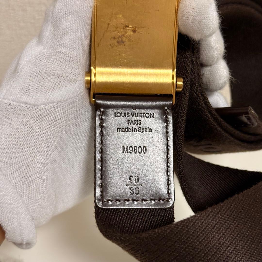 LOUIS VUITTON サンチュール　ベンガル　ベルト　キャンバス