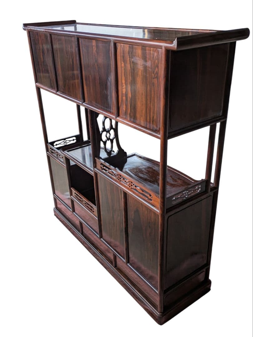 茶棚 茶箪笥 紫檀 古家具 飾り棚