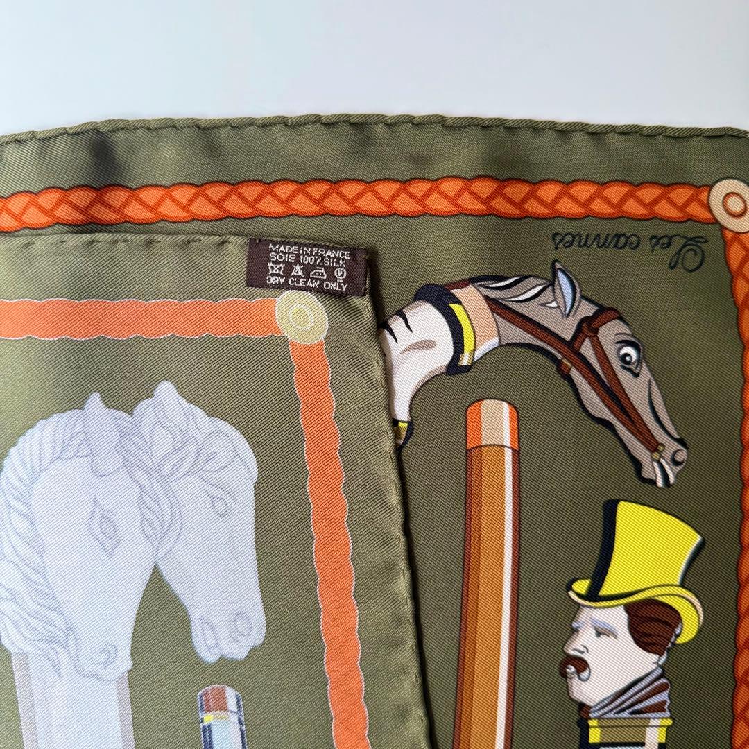 限定価格 Hermès カレ90 Les Cannes スカーフ