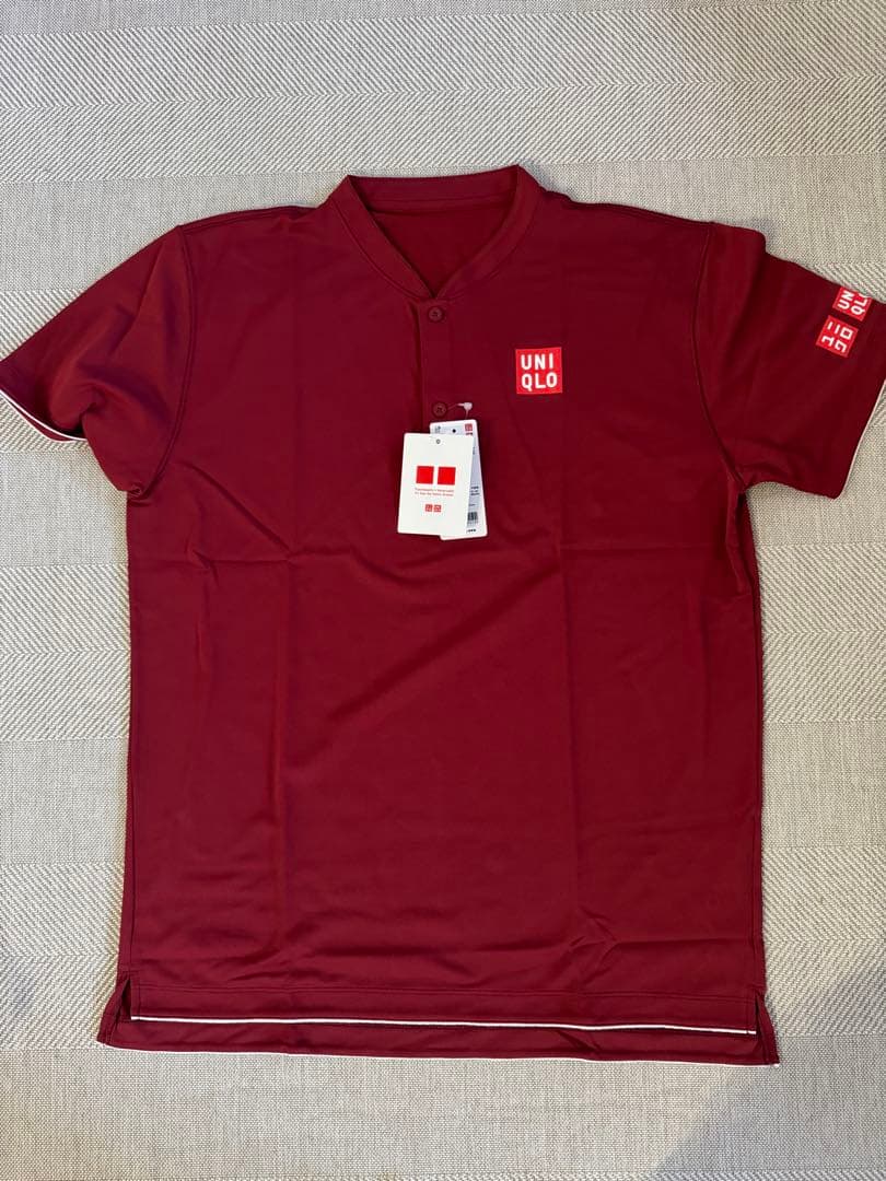 UNIQLO フェデラーモデル 赤ポロシャツ Lサイズ ユニクロ