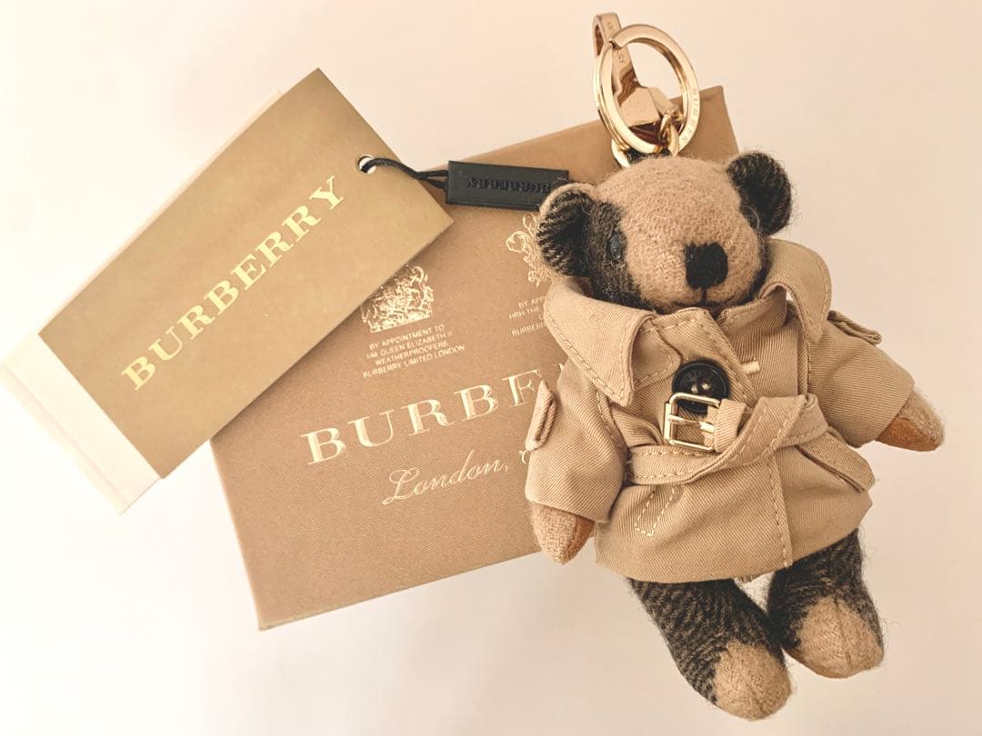 BURBERRY テディベア トーマス キーホルダー キーチャーム キーリング