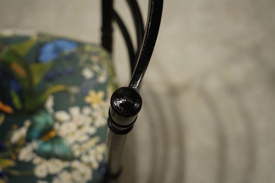 ナポレオンチェア　サロンチェア　椅子　シノワズリ　フランス　アンティーク　孔雀