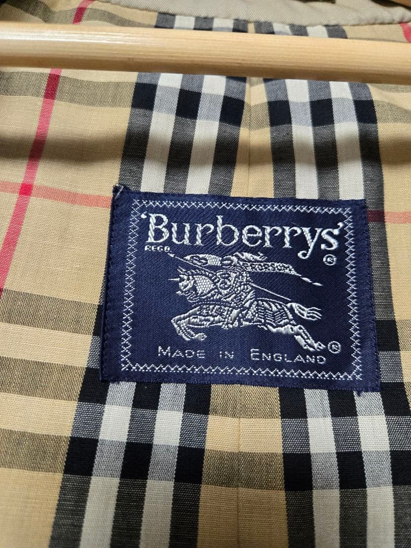 【Burberrys】美品80s~英国製トレンチコート　ベージュ　バーバリー